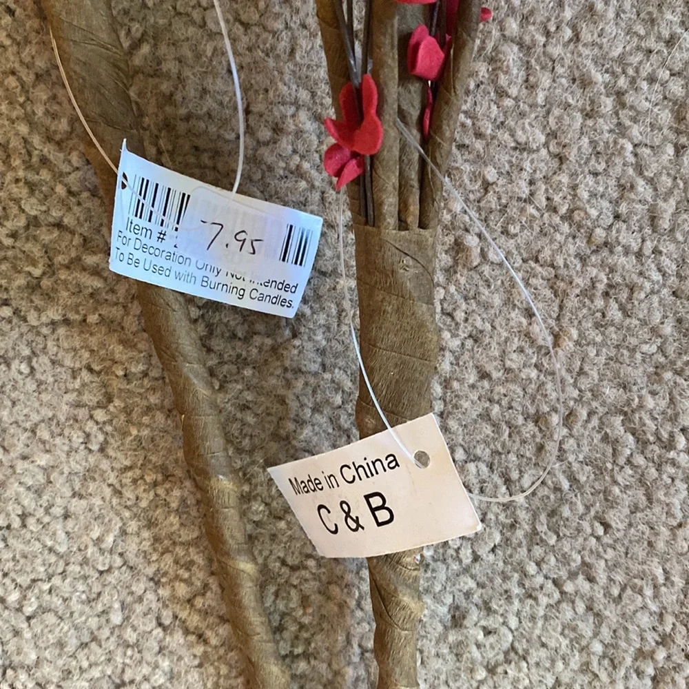 C & B Red Floral